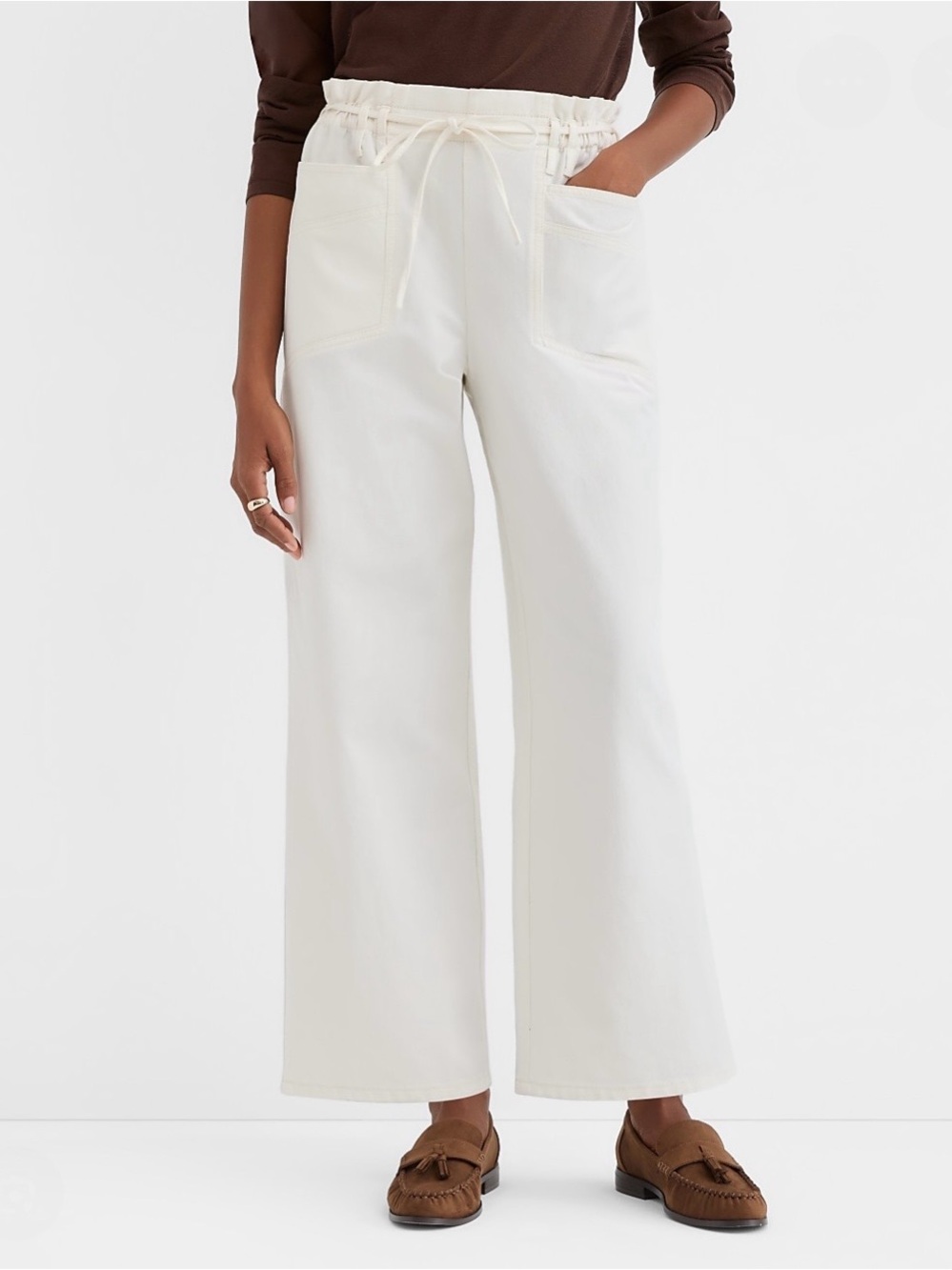 LOFT Petite Paperbag Utility Pants